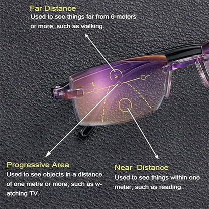 Smart Reading Glasses  Rimless Anti Blue Ray Reading Glasses Men Women