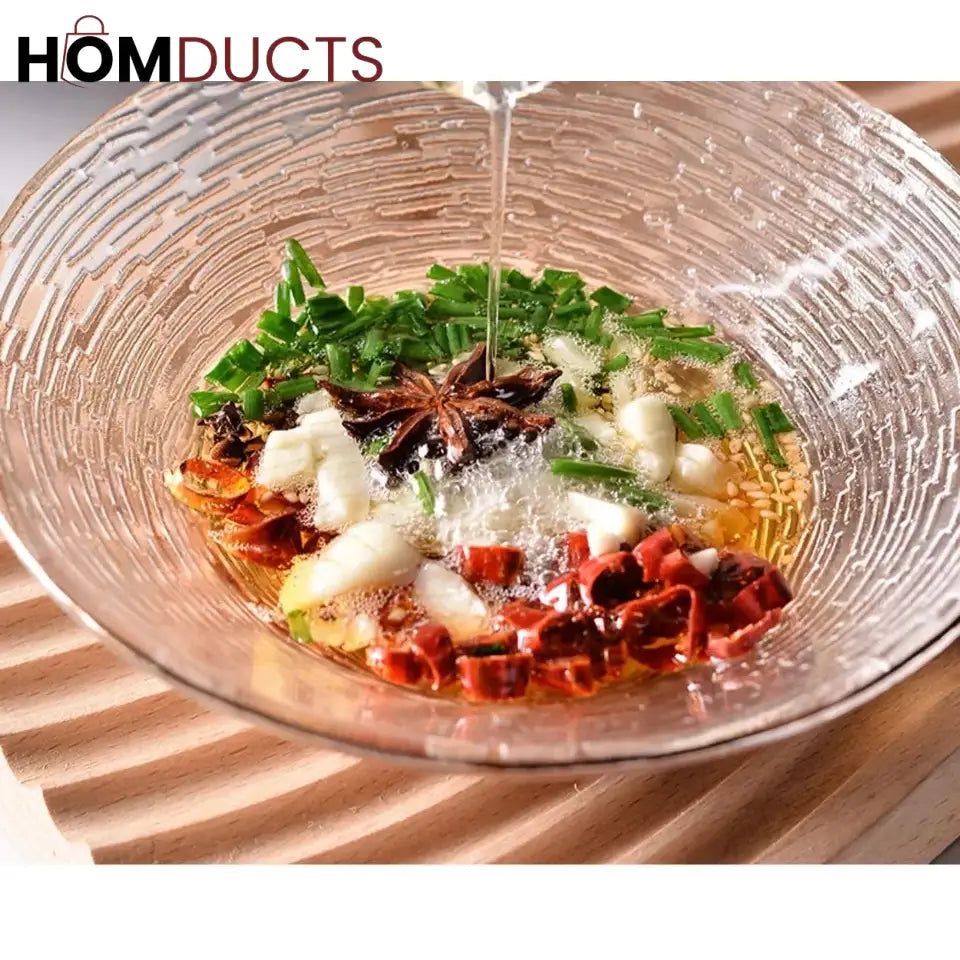 Heat Resistant Borosilicate Glass Tarka Spoon