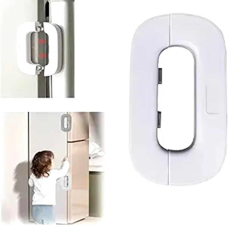 Multifunctional Fridge Door Drawer Lock, Household Refrigerator Lock, Baby Security Cabinet Lock (2 Pieces)