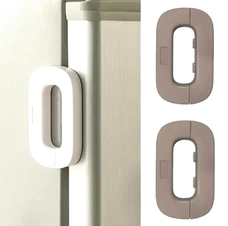 Multifunctional Fridge Door Drawer Lock, Household Refrigerator Lock, Baby Security Cabinet Lock (2 Pieces)